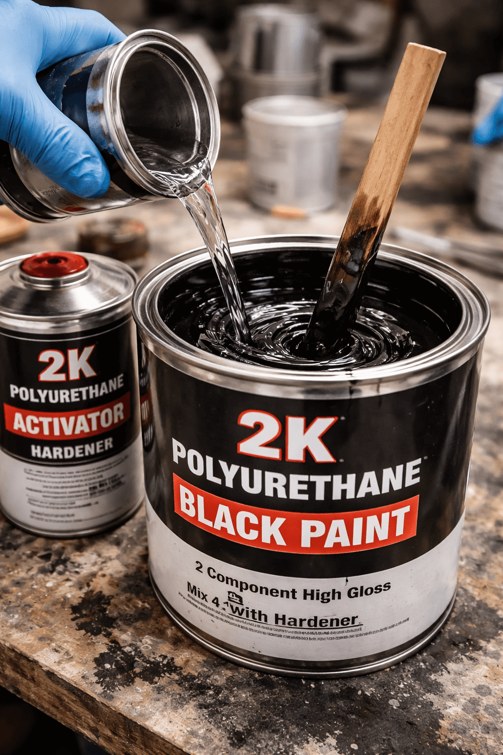 Application de peinture industrielle 2 composants sur fer forgé à Montréal